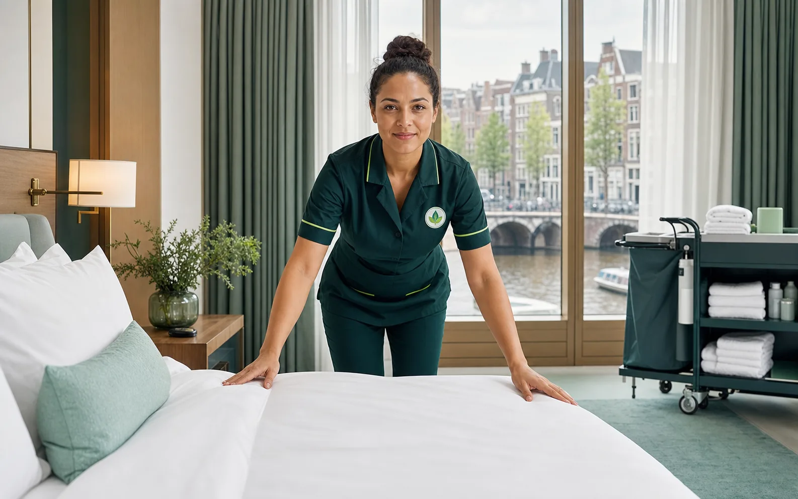 Professionele hotelkamerreiniging